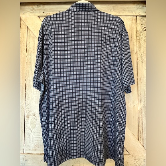 Roundtree & Yorke Performance Golf Polo Shirt Lavender Check NEW Men’s Large - Picture 8 of 9